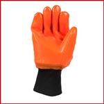 Pvc Orange Lined Glove