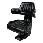 Seat Tractor With Adjacent Suspender 5POS Black