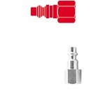 Nipple 1/4" X 1/4" Female NPT 10 pk