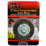 Brush 2" Circular End Coarse Hex