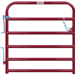 Gate Cattle 4' 6 Rail 2" Red