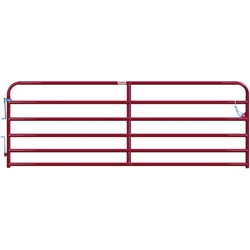 Gate Cattle 12' 6 Rail 2" Red