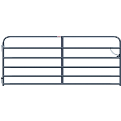 Gate Utility 10' 6 Rail 1-5/8" Gray