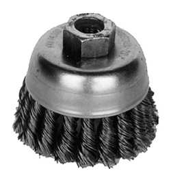 Brush Cup 4" X 5/8" - 11 Knot