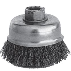 Brush Cup 3" Crimped M10 X 1.25