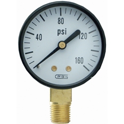 Gauge 2" Bottom MNT1/4" NPT 160 PSI