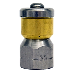 Nozzle Sewer Rotating 1/4 F NPT X 5.