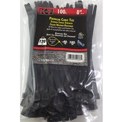 Tie Cable 7.9" HD HD UV 100 PK