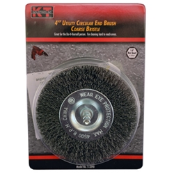 Brush 4" Circular End Coarse Hex