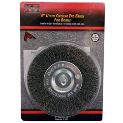 Brush 4" Circ End Fine Hex